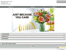 Tablet Screenshot of burklandflowers.com
